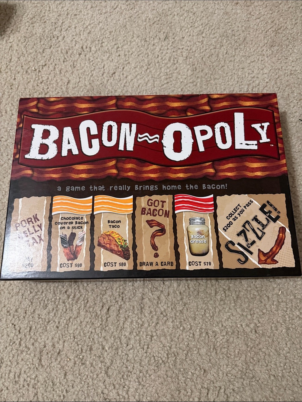 BACON-opoly Board Game - Bacon Themed Family Game